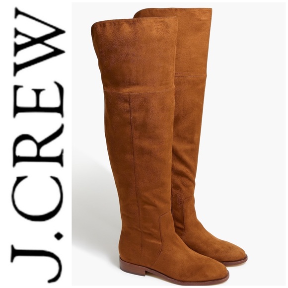 J Crew Boots Over the Knee Walnut Size 6 1/2 NEW In Box - Picture 2 of 16